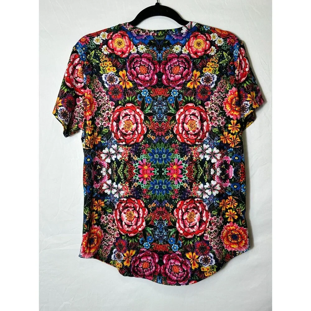 Rockher Freda Kahlo Full Print Two Sided Graphic Stretchy Tee, Size XL - Picture 3 of 3